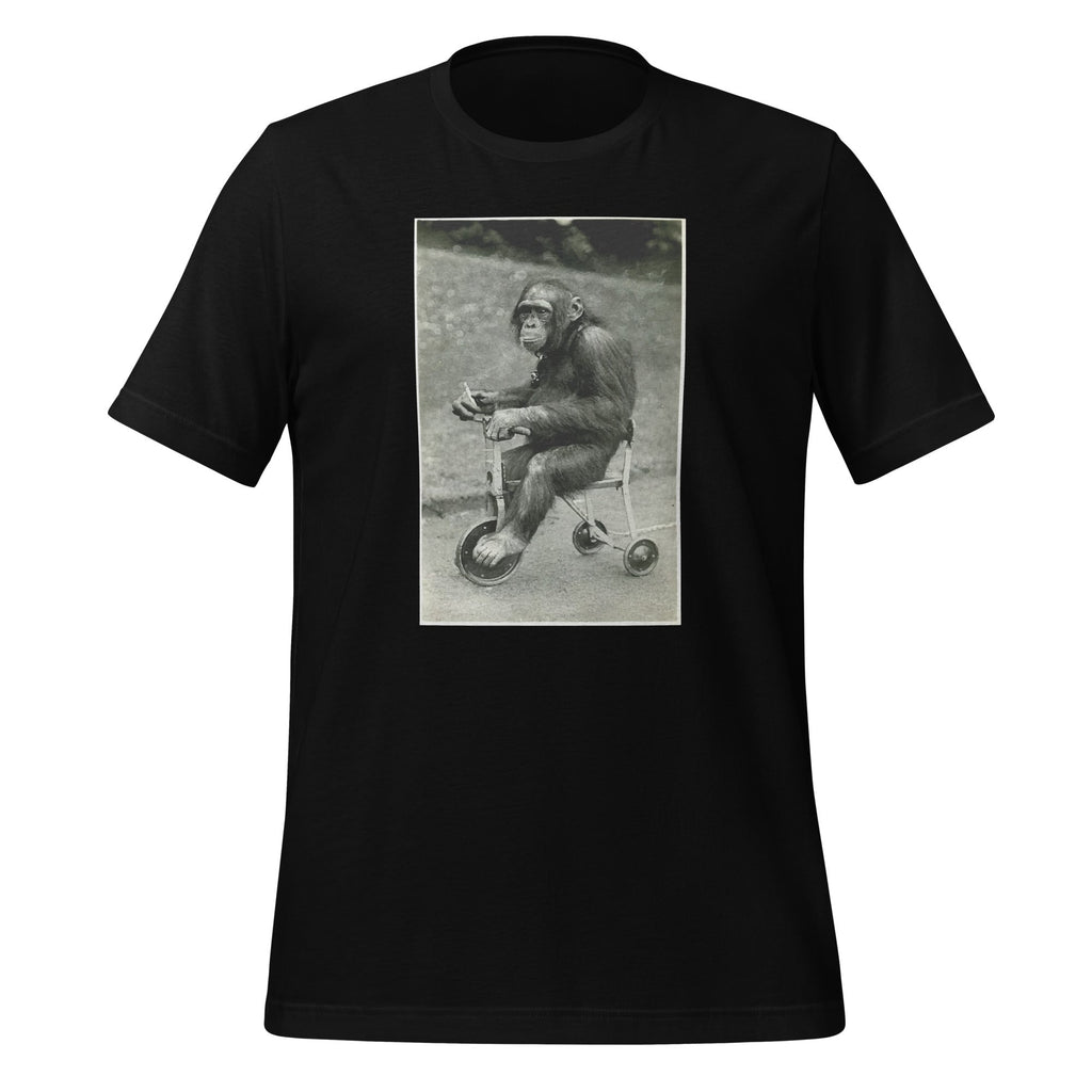 Vintage Chimpanzee Monkey Riding Tricycle Chimp Funny product image 1
