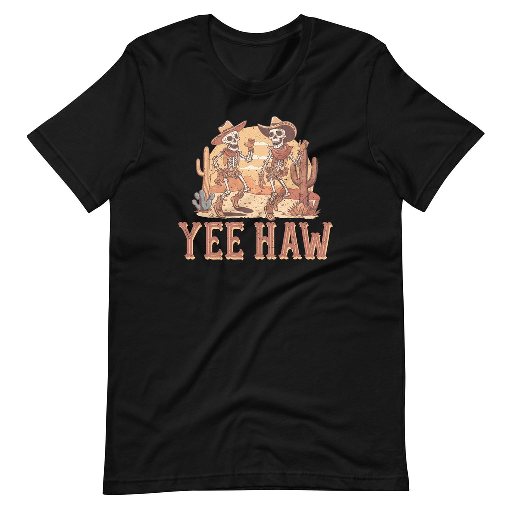 Funny Cowboy Skeleton Dancing Yeehaw Western Halloween product image 2