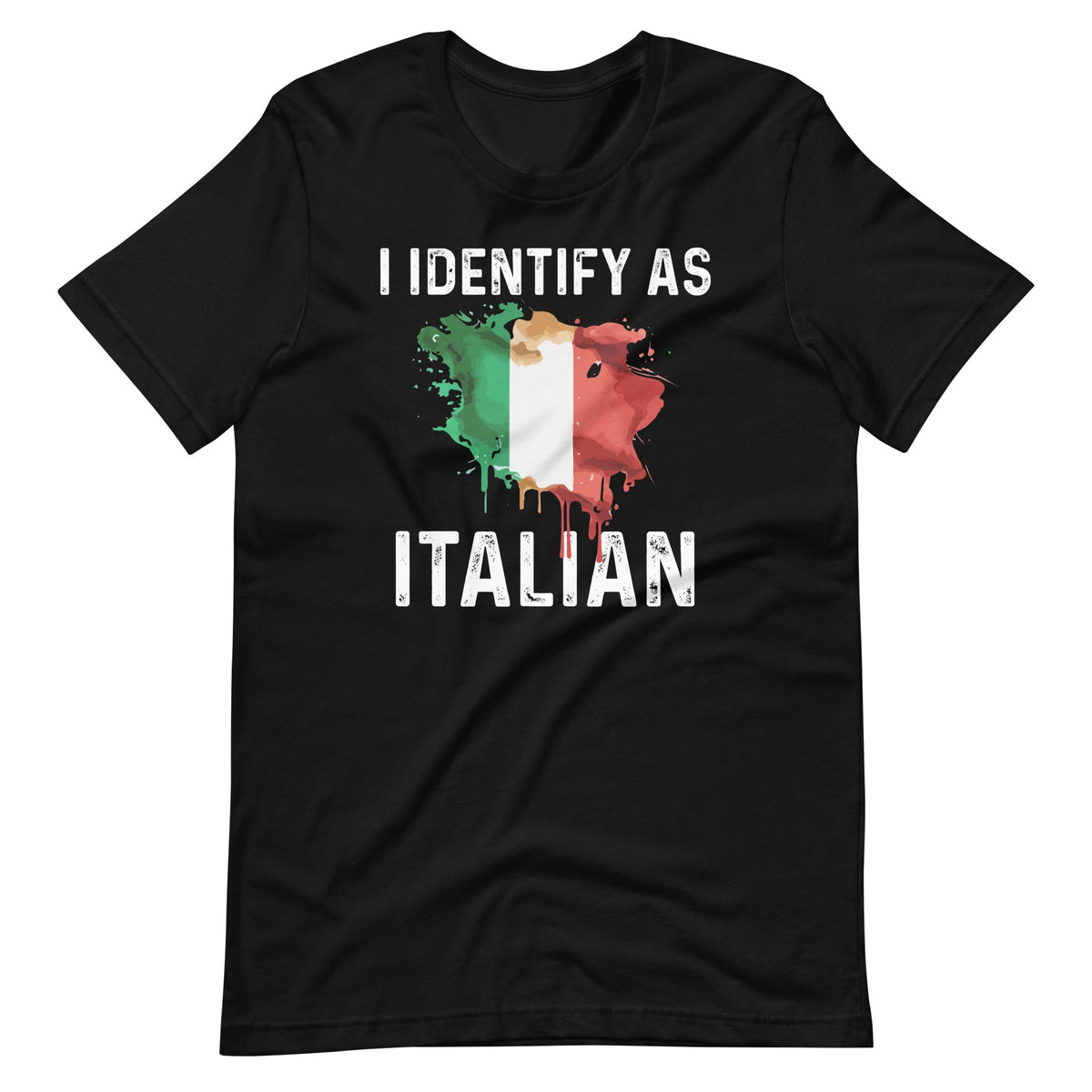 I Identify As Italian Funny Italy Flag Unisex T-Shirt product image 2