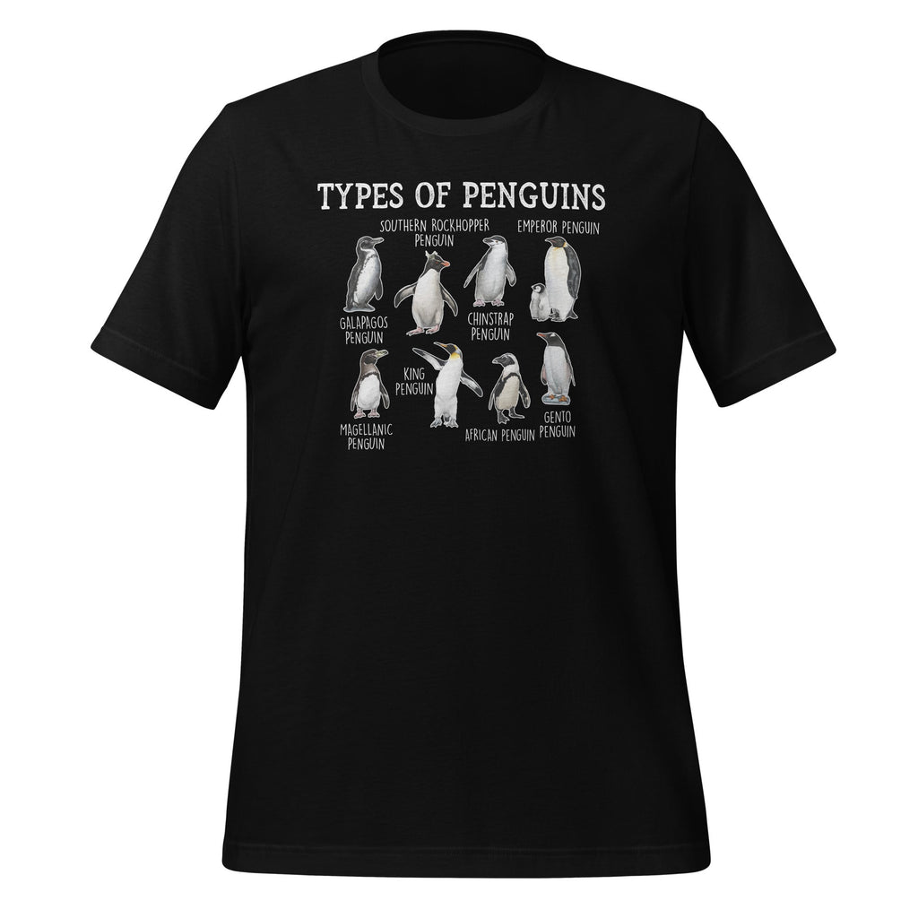 Types Of Penguins Of World Animal Penguin Lover Unisex product image 1