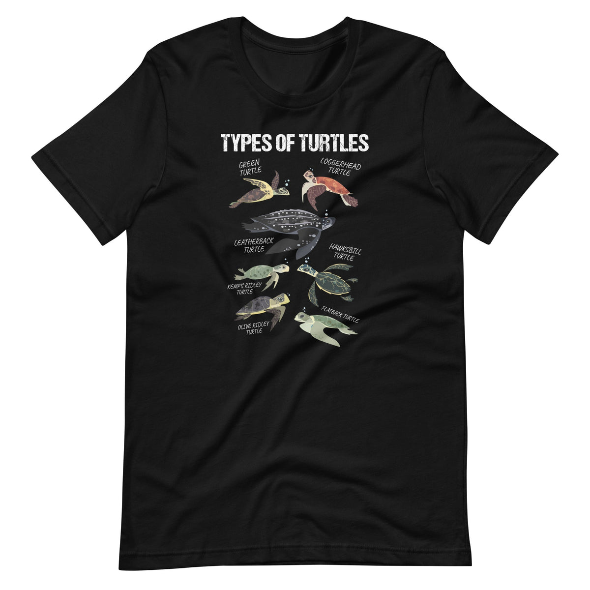 Turtle Lover Reptile Pet Types Of Turtles Unisex T-Shirt product image 2