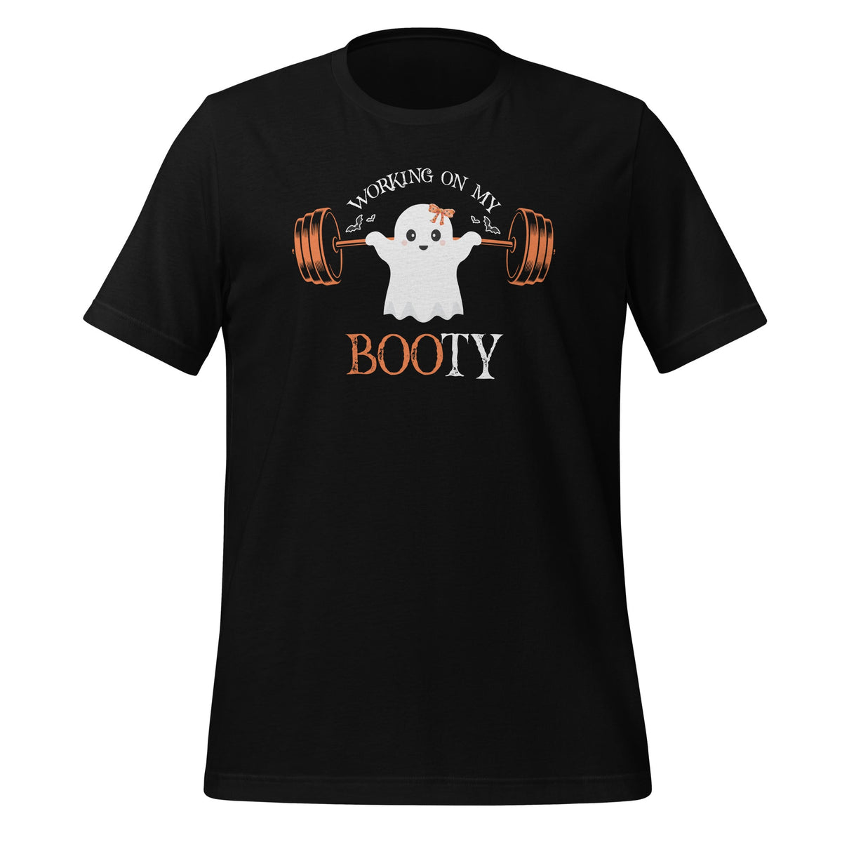Working On My Booty Funny Halloween Gym Ghost Pun Unisex product image 1