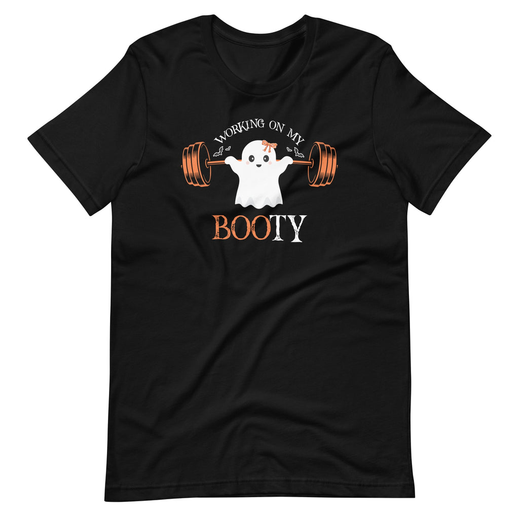 Working On My Booty Funny Halloween Gym Ghost Pun Unisex product image 2