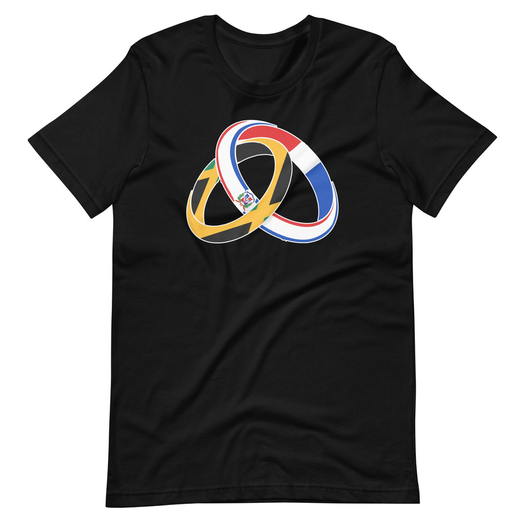 Dominican Republic Flag Jamaica Grown Ring Marriage Wedding Unisex T-Shirt