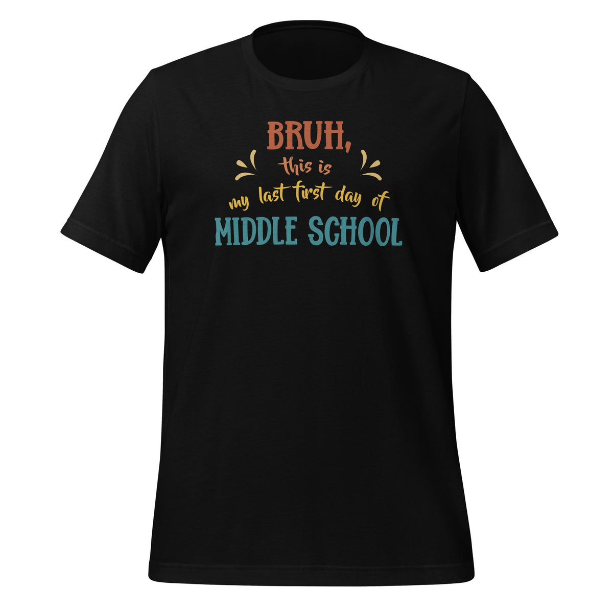 Bruh This Is My Last First Day Middle School Funny Students product image 1