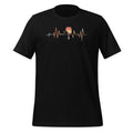 Pickleball Lovers Heartbeat in Retro Colors Unisex T-Shirt product image 1