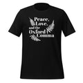Peace, Love, And Oxford Comma English Grammar Humor Unisex product image 1