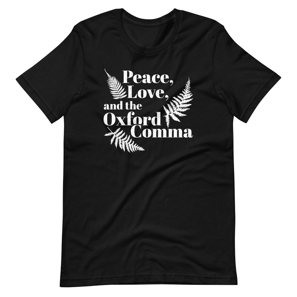 Peace, Love, And Oxford Comma English Grammar Humor Unisex product image 2
