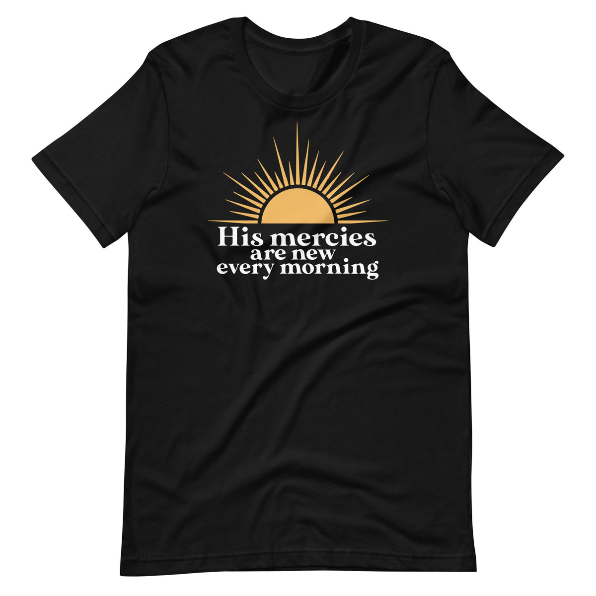 His Mercies Never Fail Christian Bible Verse Unisex T-Shirt product image 2