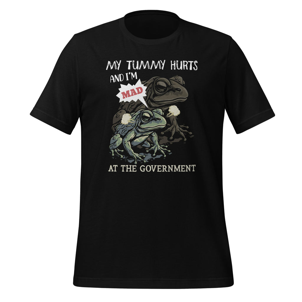 My Tummy Hurts And I'm Mad At The Government Frog Meme product image 1