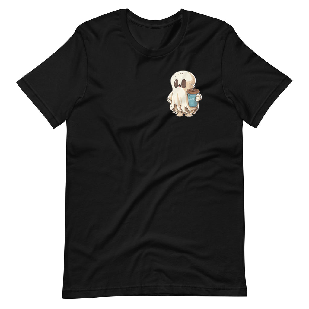Little Ghost Ice Coffee Cute Happy Halloween Unisex T-Shirt product image 2