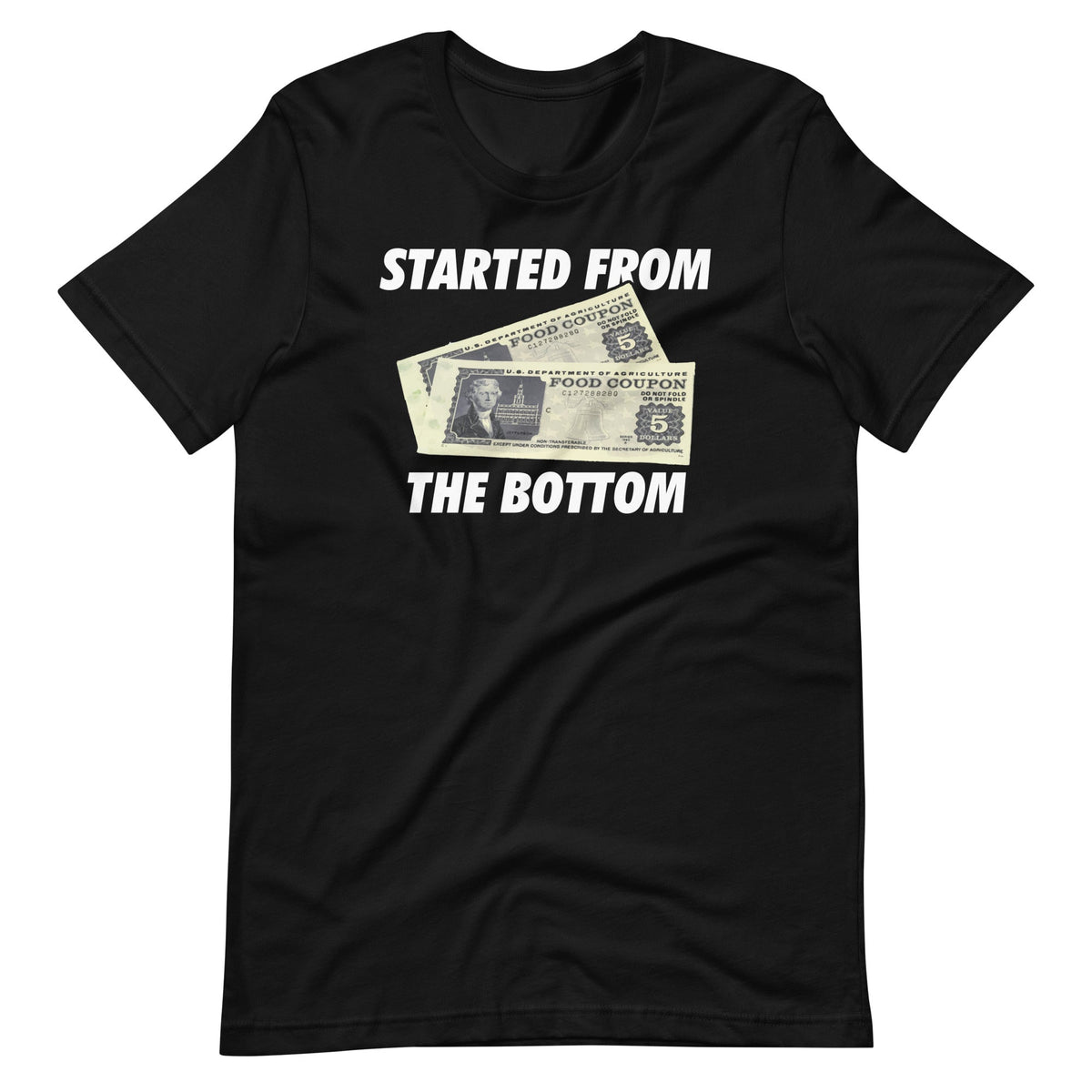 Started At Bottom Funny Coupon Food Stamp 80s 90s Unisex product image 2