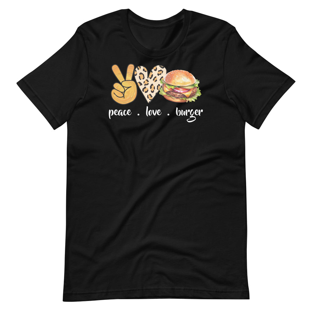 Hamburger Cheeseburger Peace Love Burger Fast Food Unisex product image 1