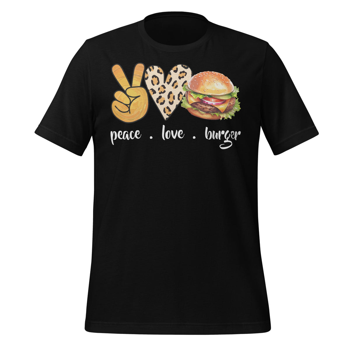 Hamburger Cheeseburger Peace Love Burger Fast Food Unisex product image 2