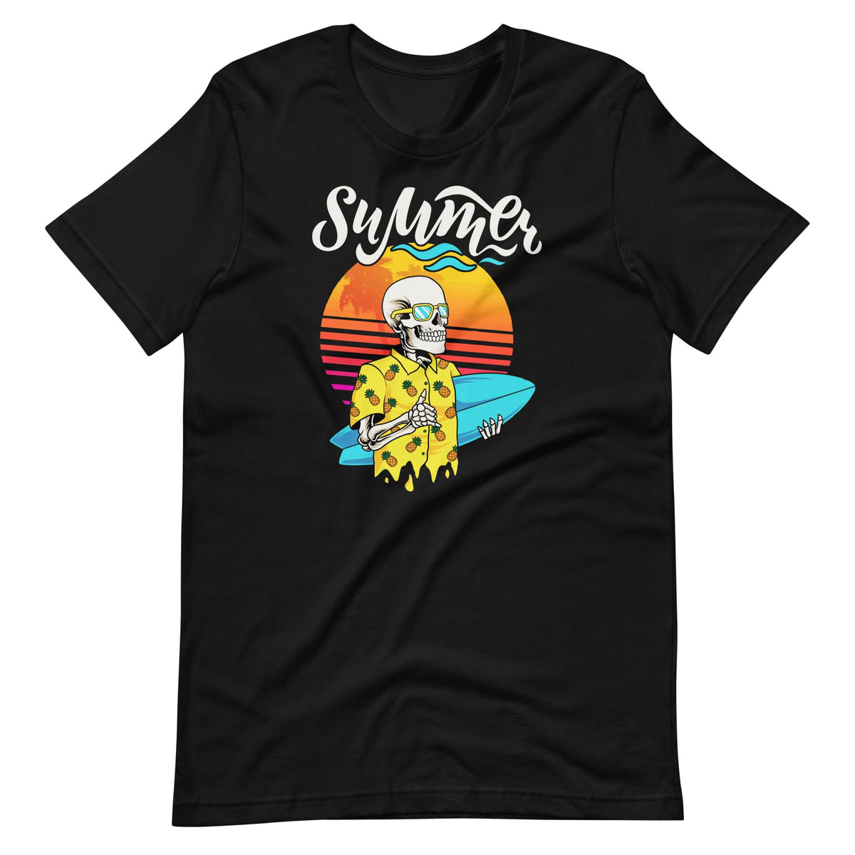 Retro Skeleton With Sunglasses Summer Goth Vacation Skull product image 1