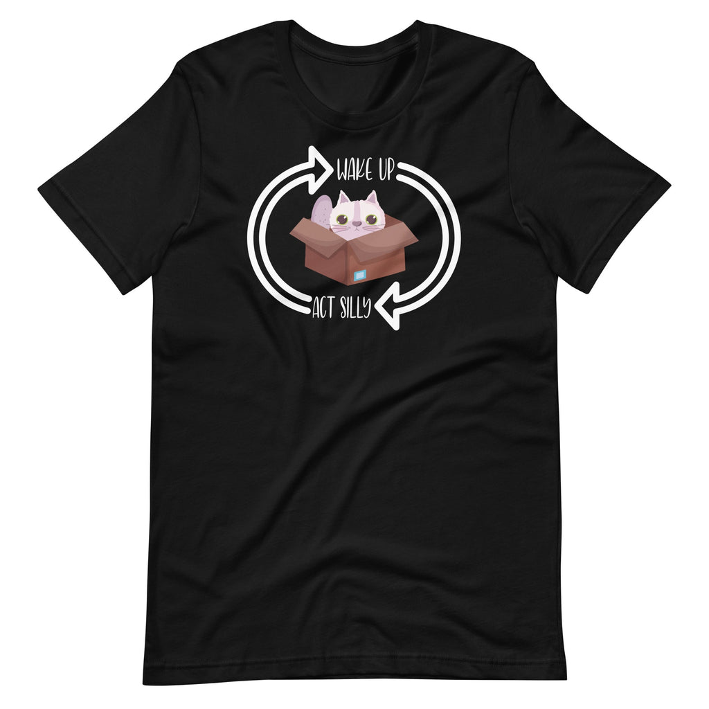 Wake Up Act Silly Cat Funny Animal Kitten Lovers Unisex product image 1