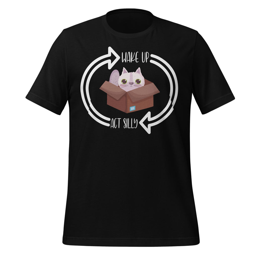 Wake Up Act Silly Cat Funny Animal Kitten Lovers Unisex product image 2