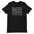 Crazy I Was Once Meme Funny Trend Unisex T-Shirt product image 1