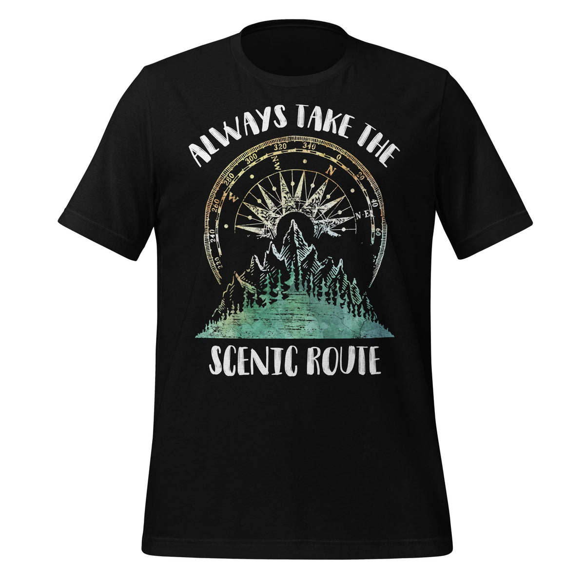 Always Take Scenic Route Outdoor Trip Adventure Unisex product image 2
