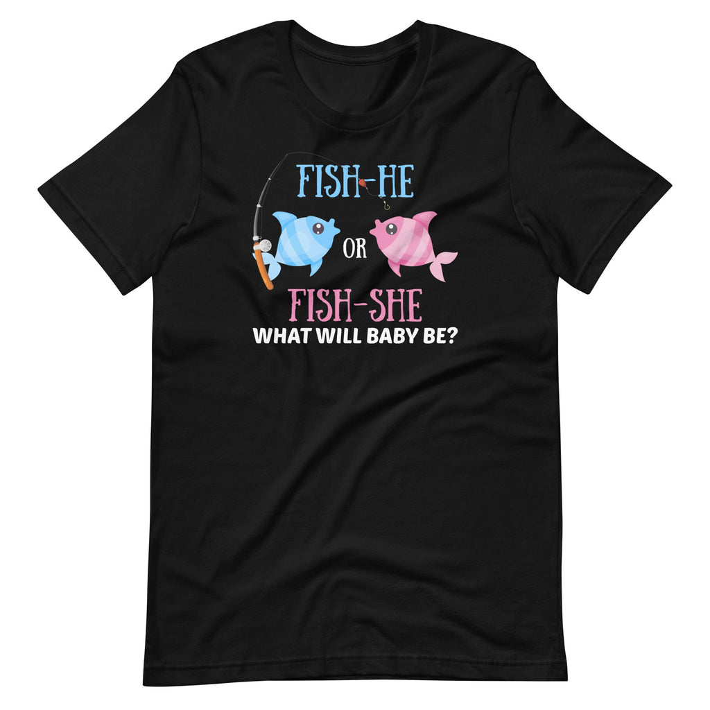 Fish-He or Fish-She Gender Reveal Fishing Fishermen Unisex product image 1