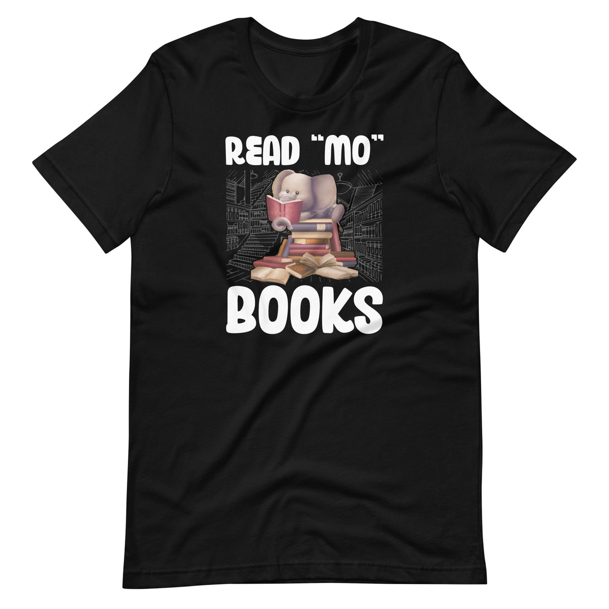 Read Books Elephant - More Reading Lovers Unisex T-Shirt product image 1