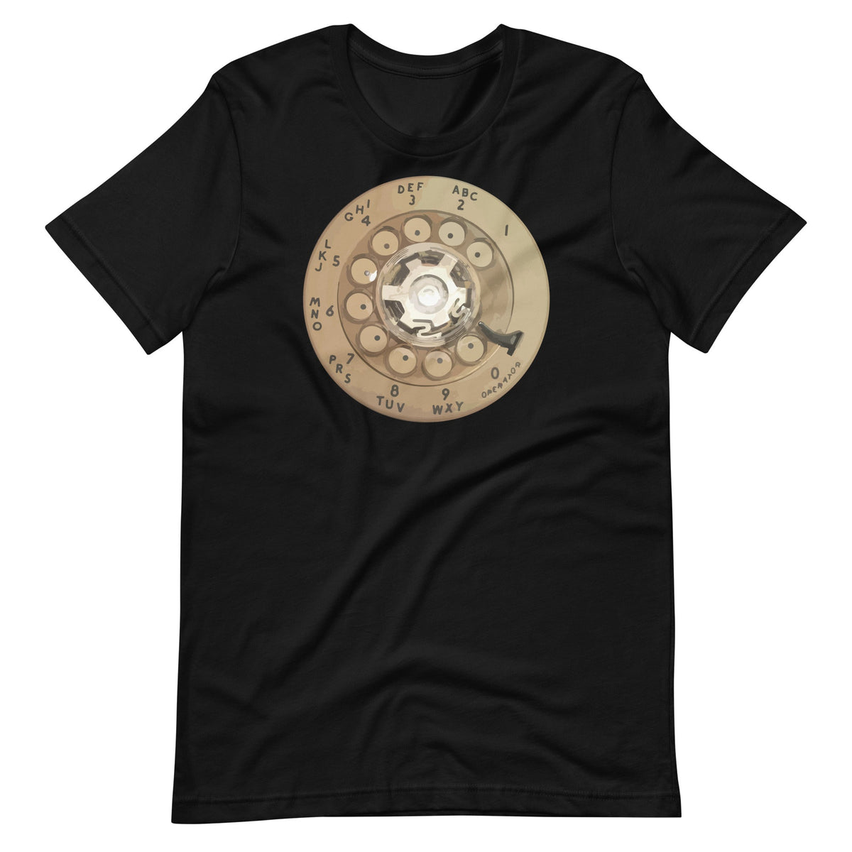Vintage Retro Rotary Dial Phone Graphic Art Unisex T-Shirt product image 1