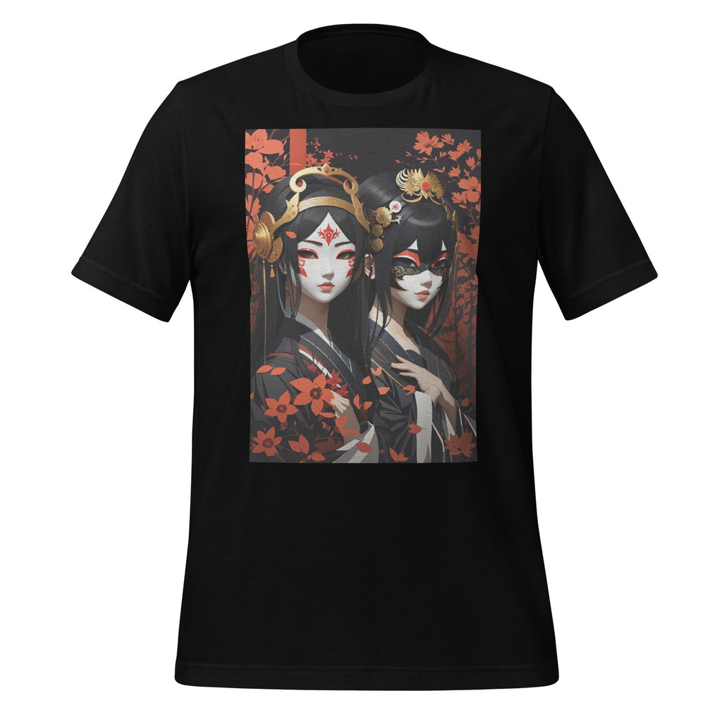 Graphic Featuring Japanese Gothic Girls in Masks Unisex product image 1