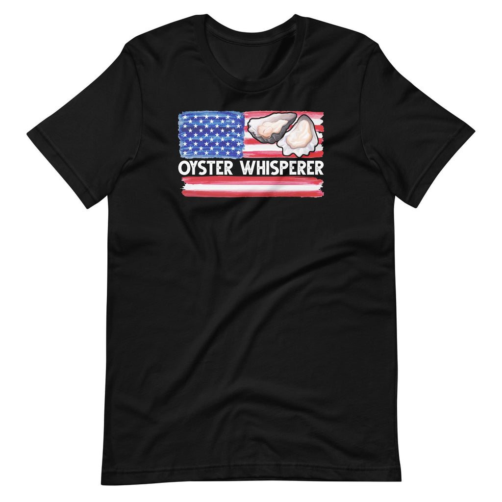 Oyster Whisperer USA America Flag Vintage Shucker Shucking product image 1