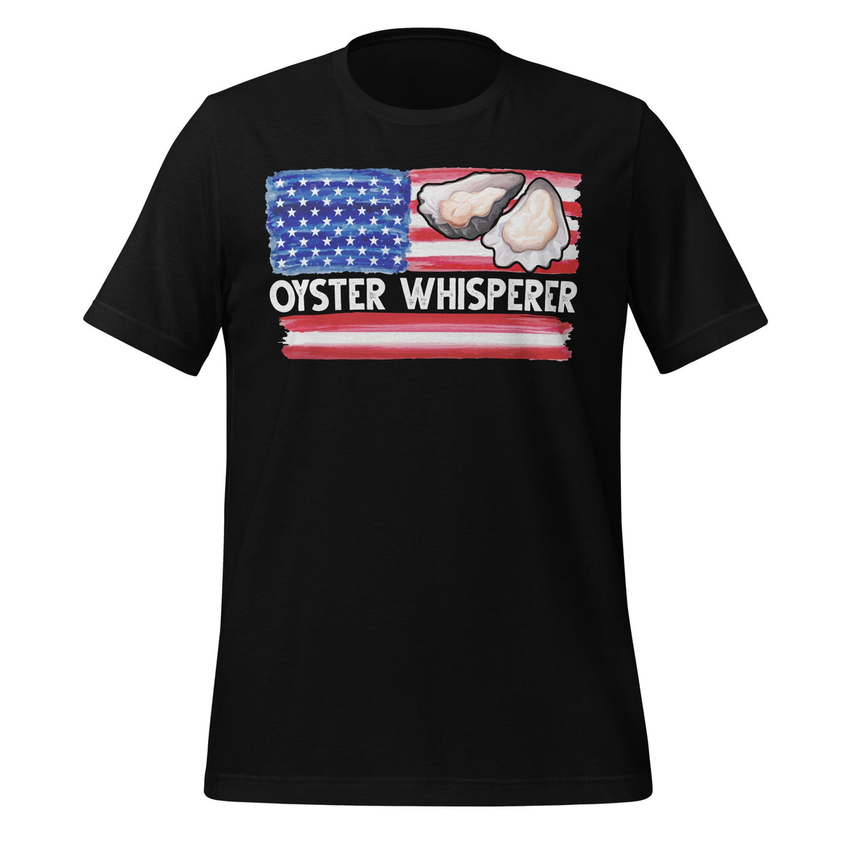 Oyster Whisperer USA America Flag Vintage Shucker Shucking product image 2