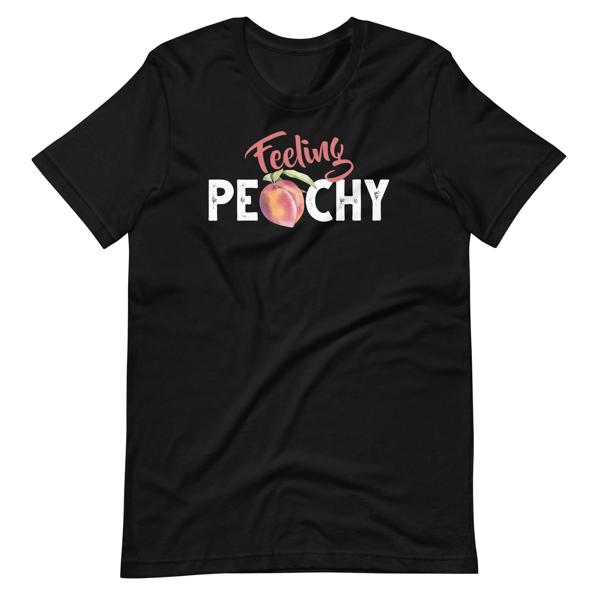 Feeling Peachy Fruit Lover Spring Cool Saying Unisex T-Shirt product image 1