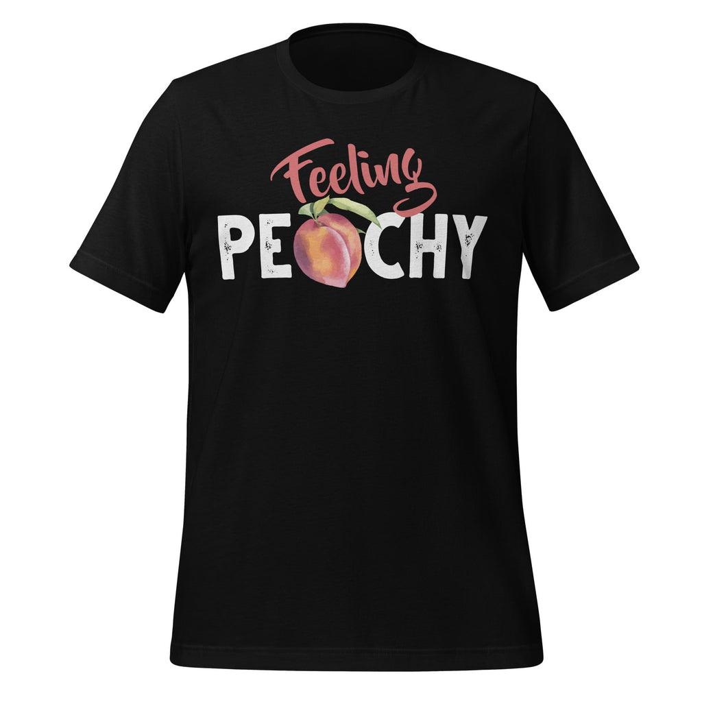 Feeling Peachy Fruit Lover Spring Cool Saying Unisex T-Shirt product image 2