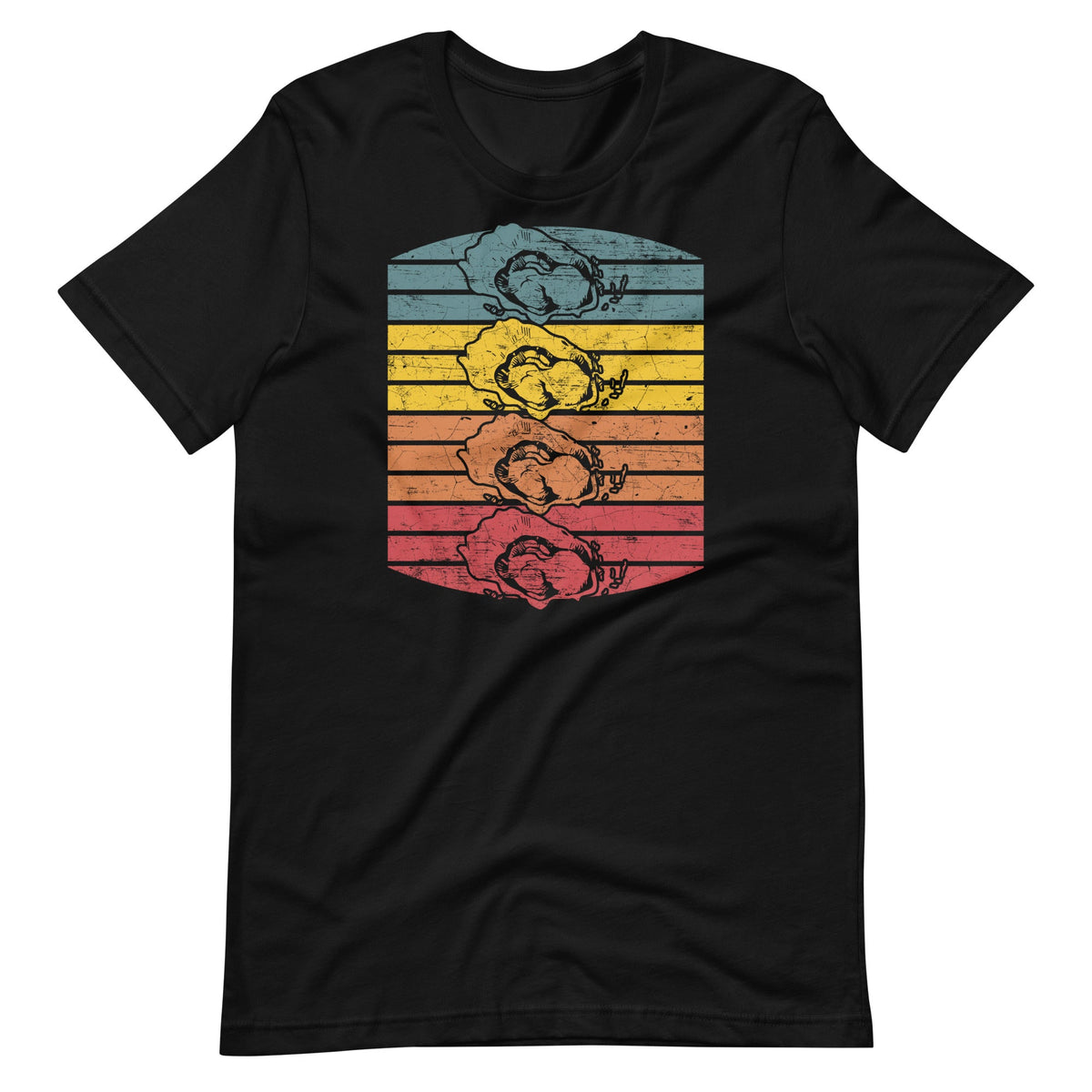 Vintage Animal Oyster Lover Retro 70s 80s Unisex T-Shirt product image 1