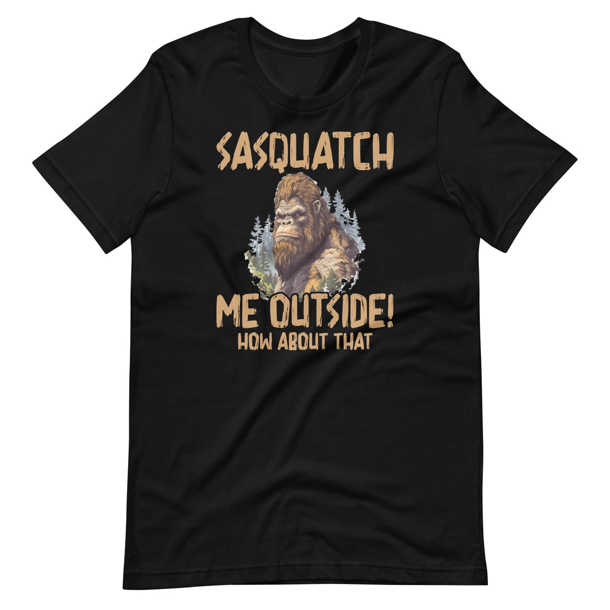 Sasquatch Me Outside Funny Bigfoot Vintage Art Unisex product image 2