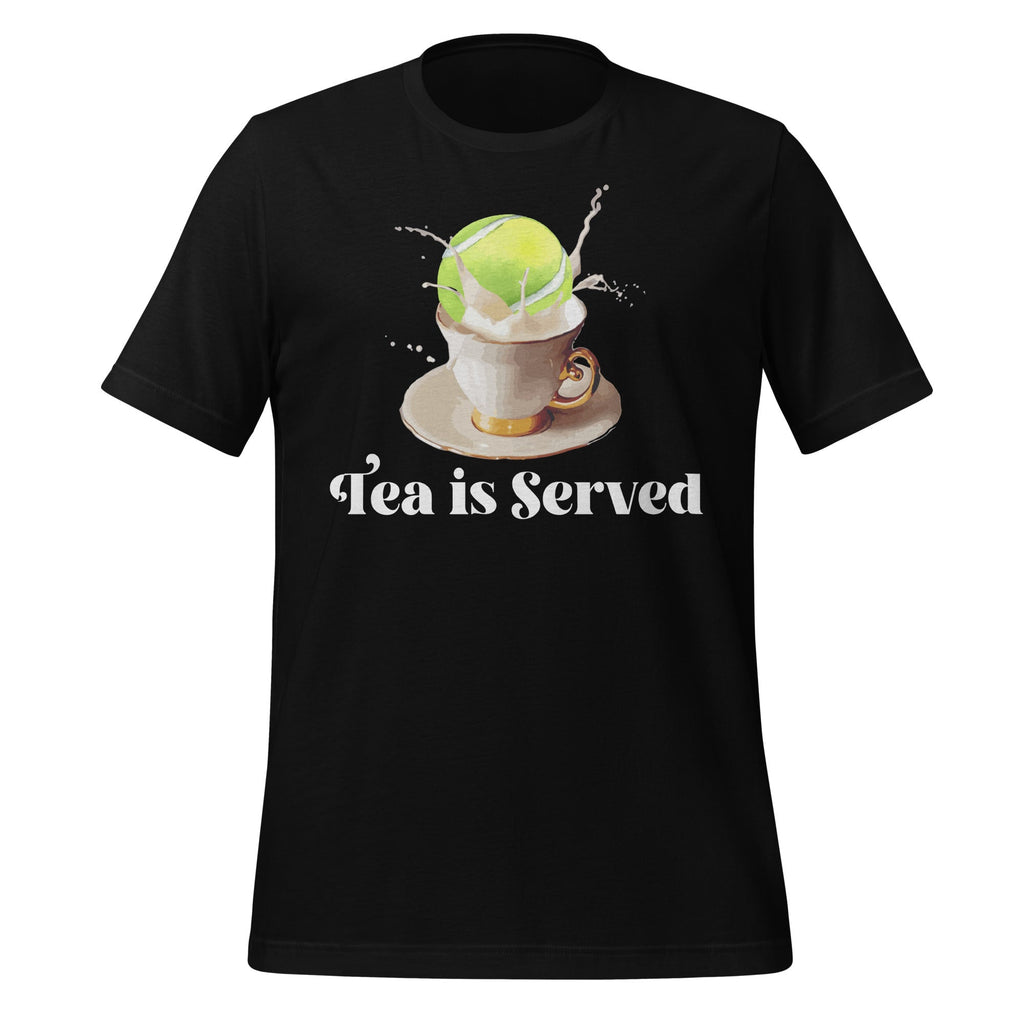 Tennis Tea Is Served Graphic Art Unisex T-Shirt product image 1