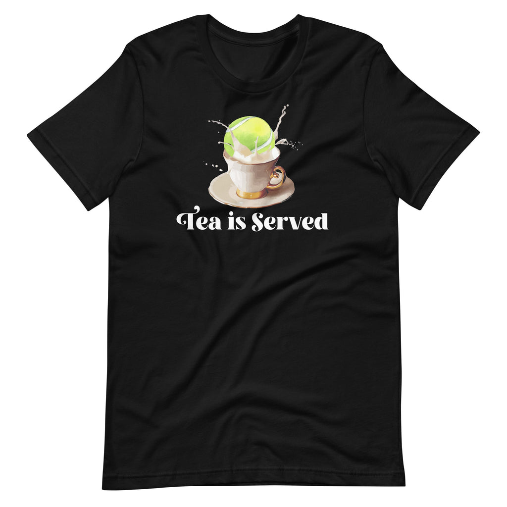 Tennis Tea Is Served Graphic Art Unisex T-Shirt product image 2