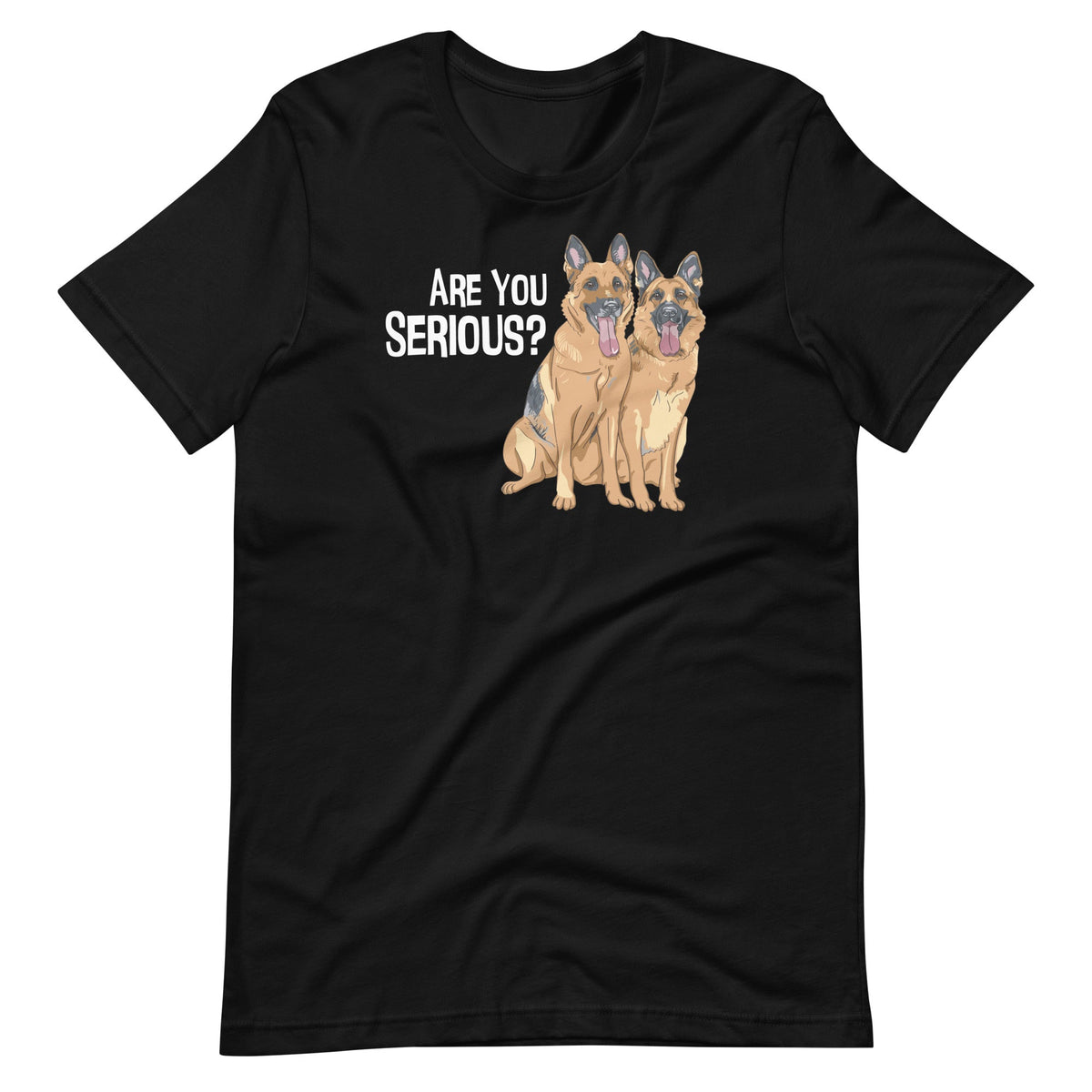 German Shepherd Head Tilt Funny Dog Breed Unisex T-Shirt product image 2
