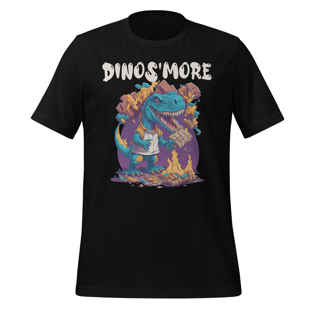 Funny Dinos'more Camping Dinosaur Camp Camper Unisex T-Shirt product image 1