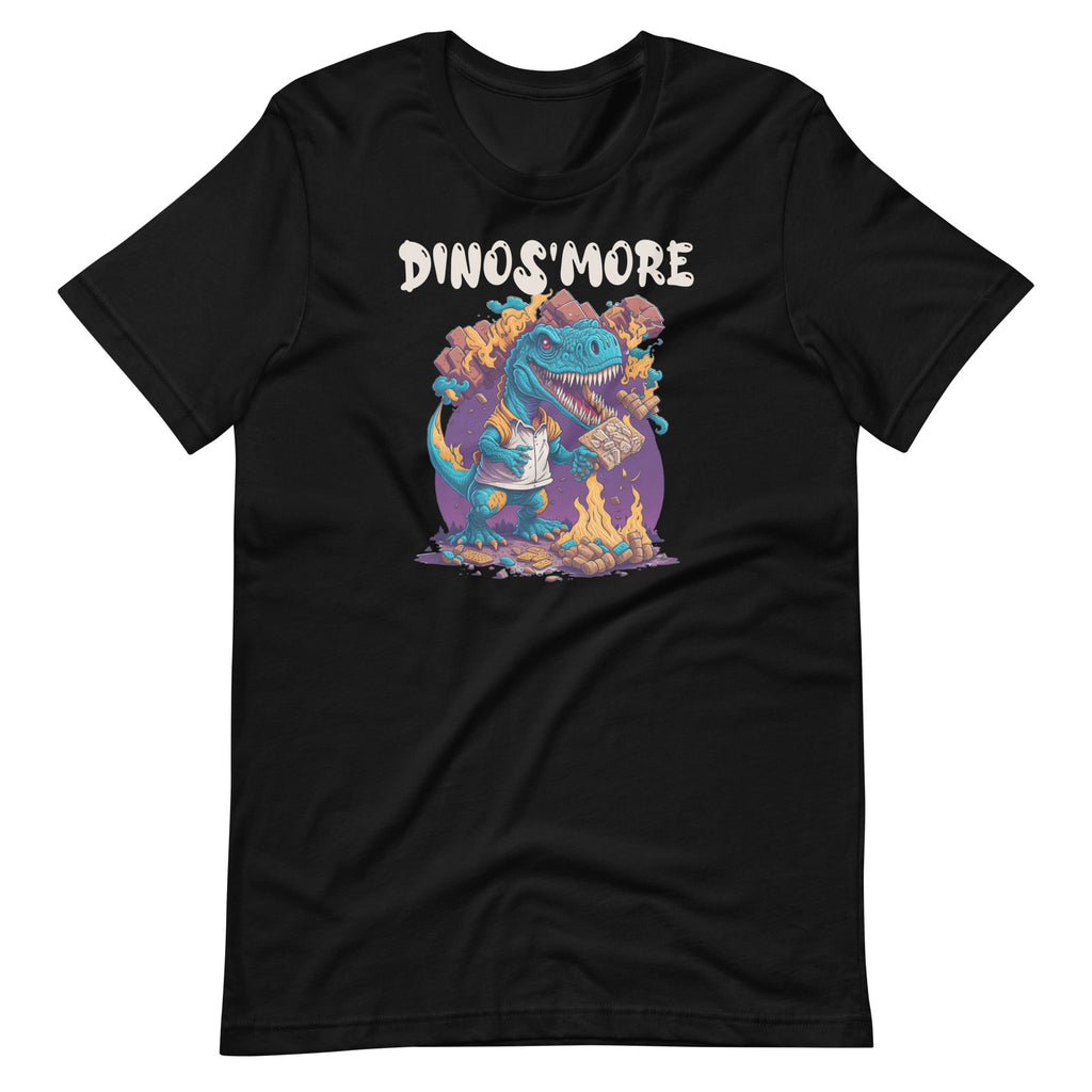 Funny Dinos'more Camping Dinosaur Camp Camper Unisex T-Shirt product image 2