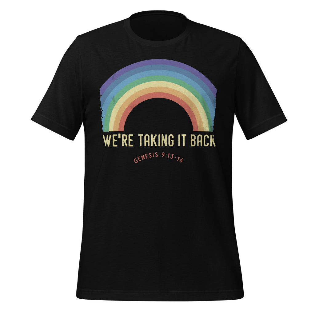 Rainbow We're Taking It Really Back Christian Bible Verse product image 1