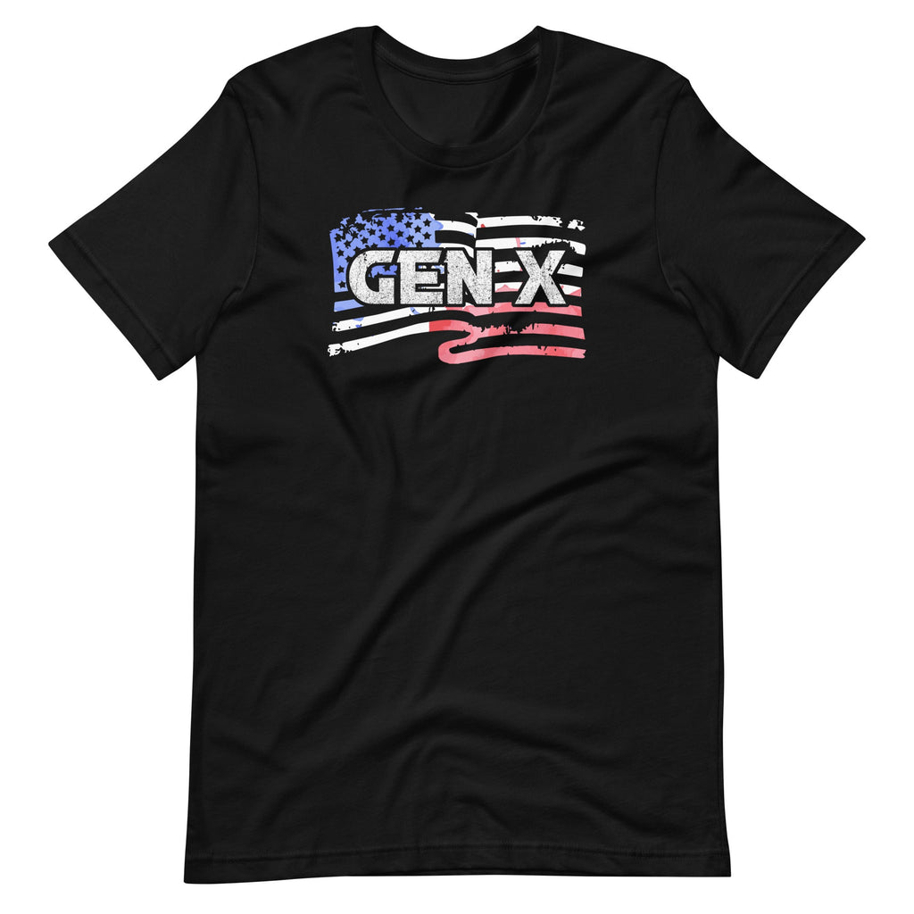 Generation X - Gen Xer - X American Flag Unisex T-Shirt product image 2