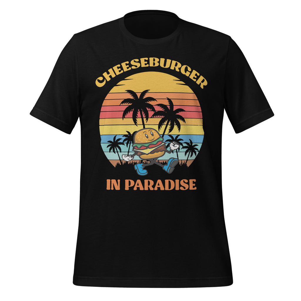 Vintage Funny Cheeseburger Summer Vacation Paradise Unisex product image 1