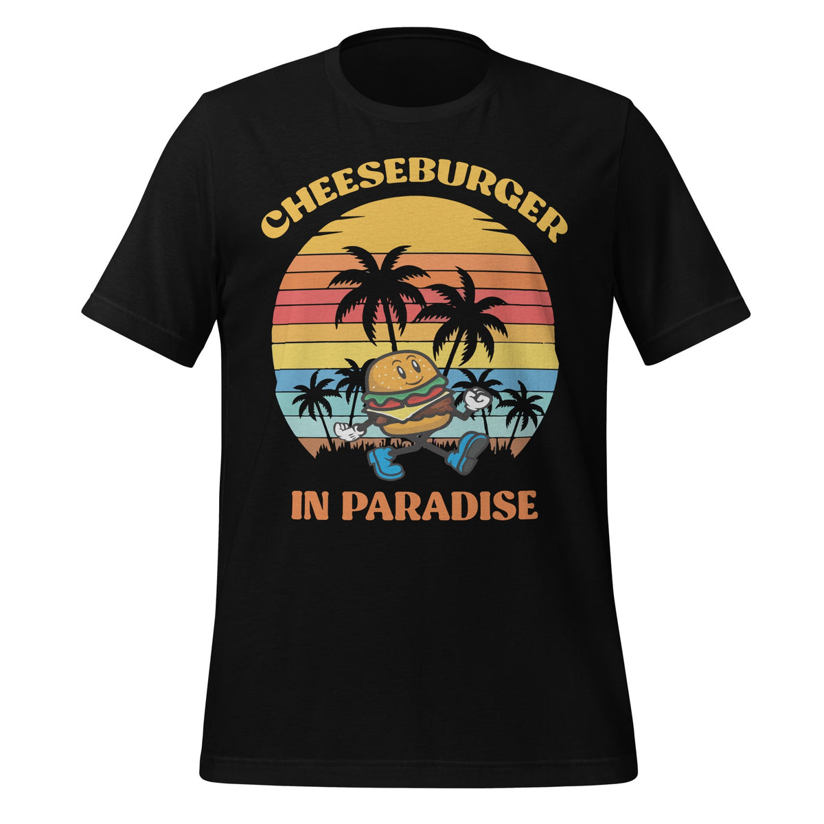 Vintage Funny Cheeseburger Summer Vacation Paradise Unisex product image 1