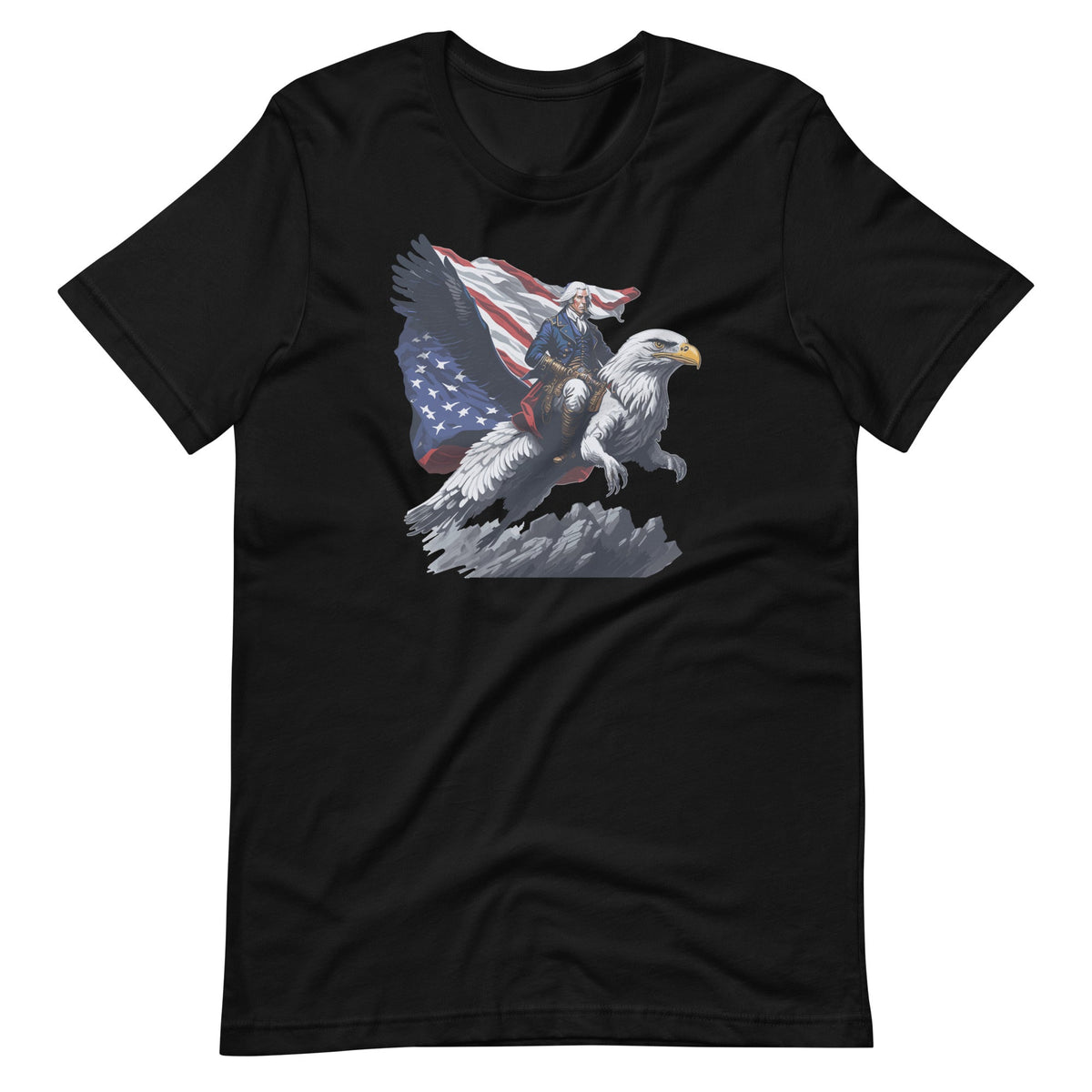 George Washington Riding A Bald Eagle Patriotic Unisex product image 2