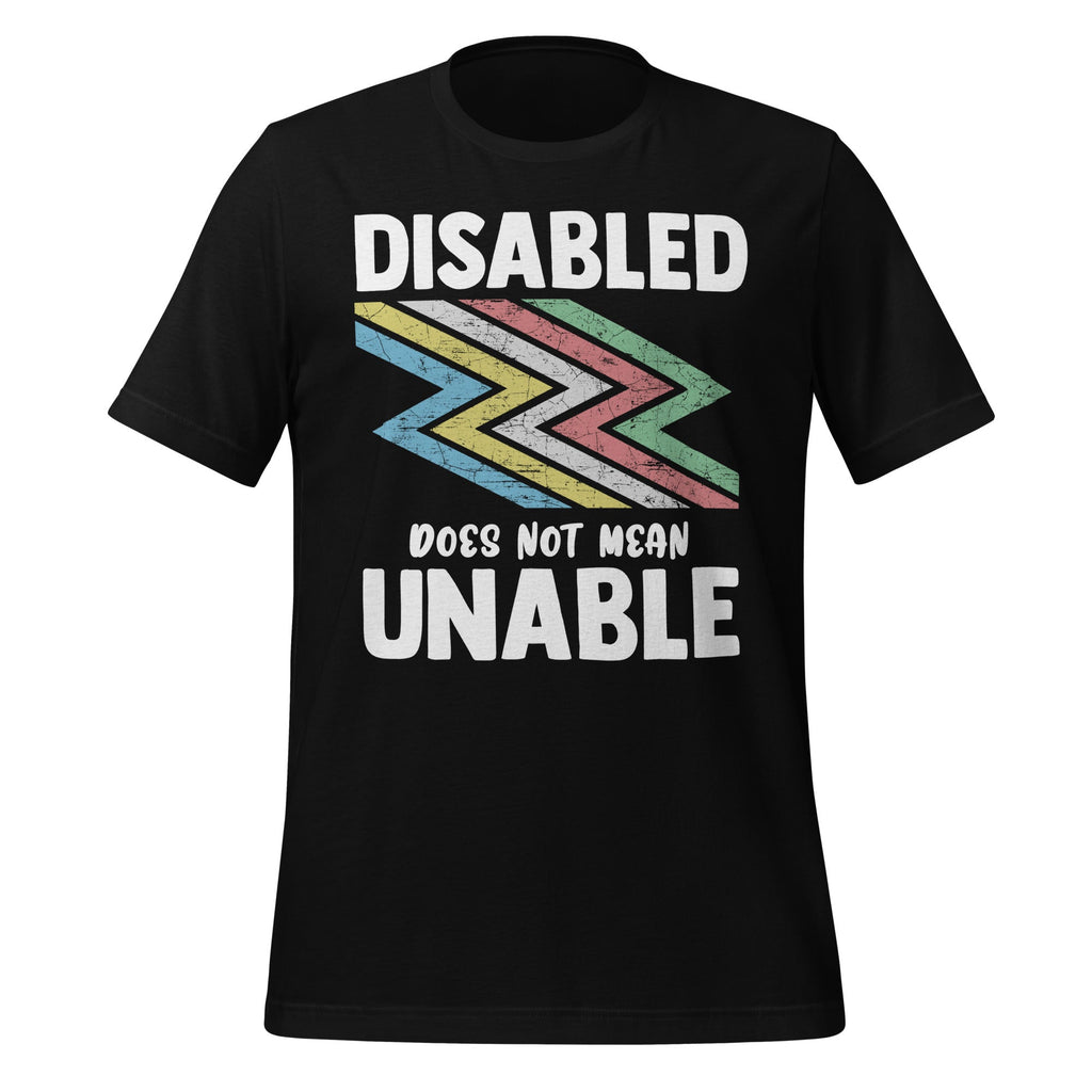 Disability Does Not Equal Unable Pride Month Unisex T-Shirt product image 1