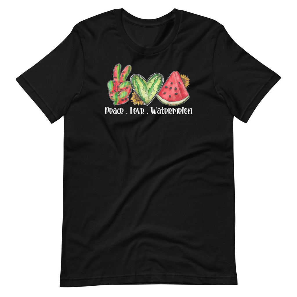 Peace Love Watermelon Summer Women Teen Girls Unisex T-Shirt product image 2