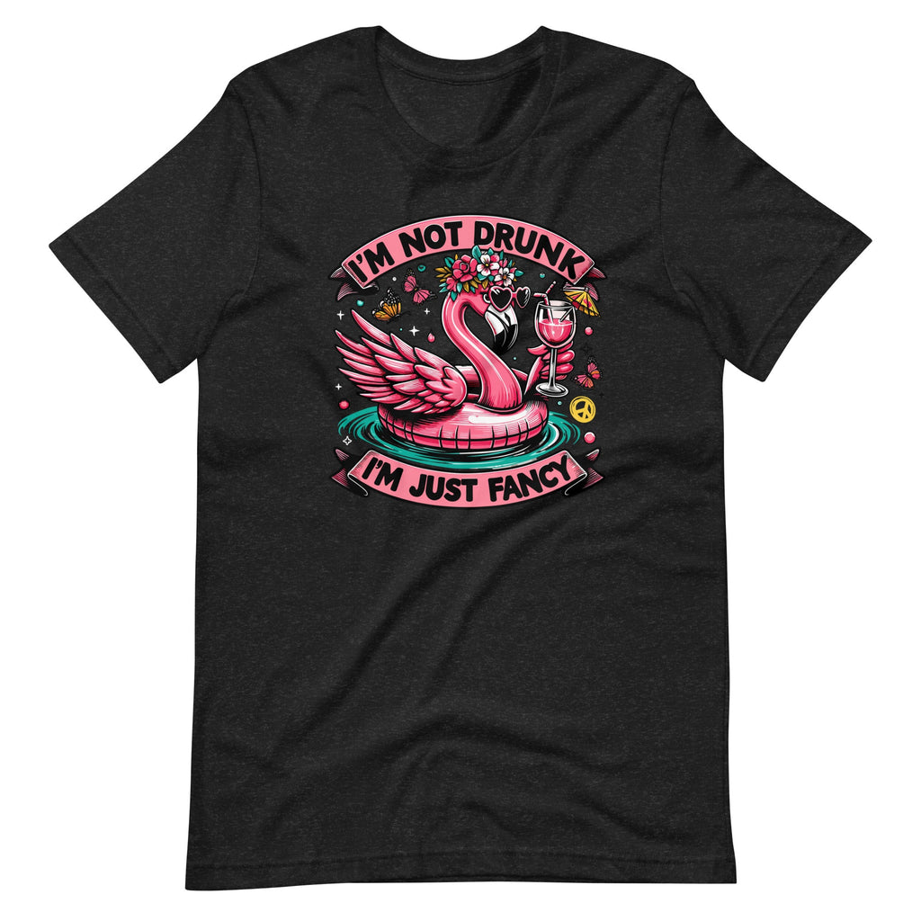 I'm Not Drunk I'm Just Fancy Flamingo Art Unisex T-Shirt product image 2