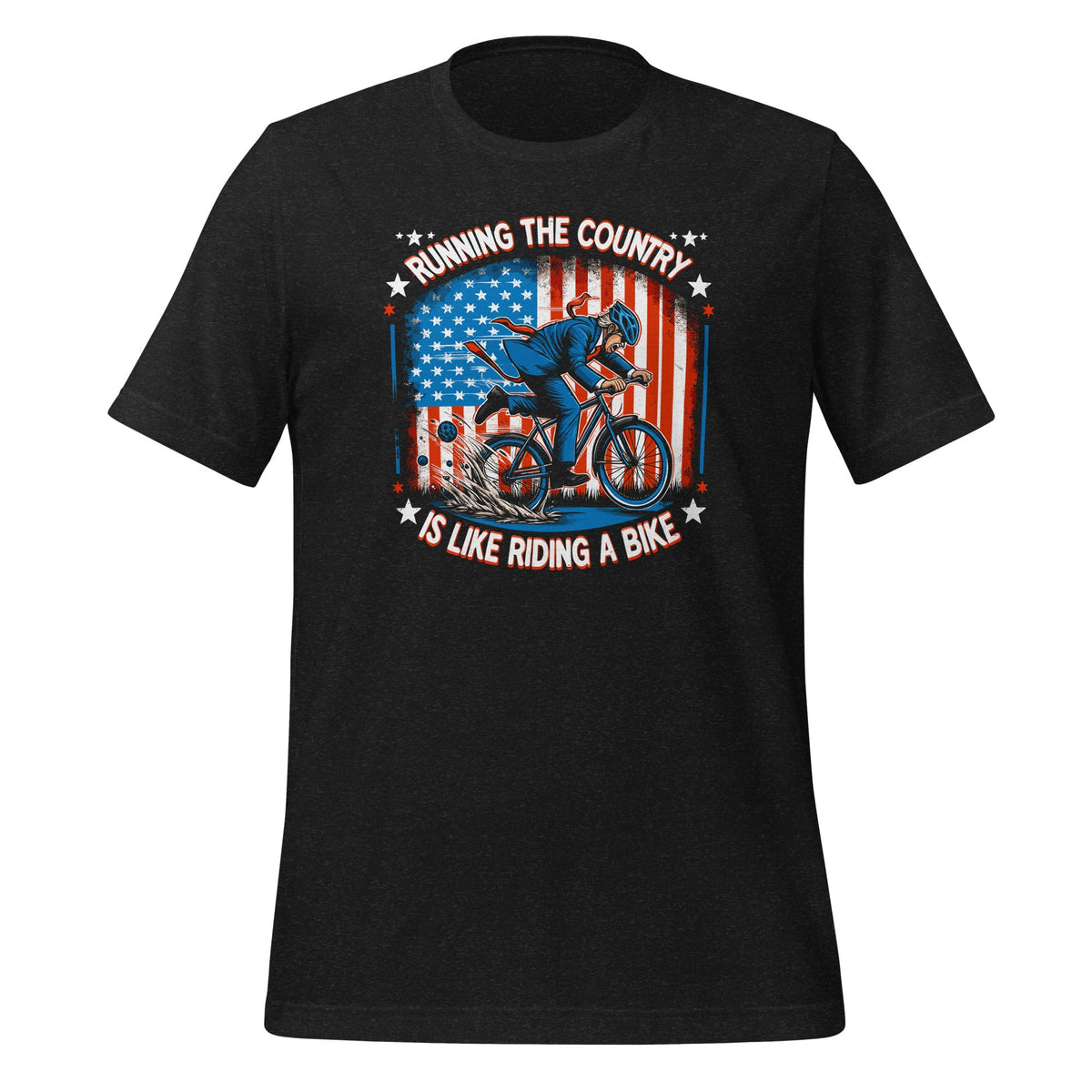 Running The Country Is Like Riding A Bike Funny Biker Meme product image 1