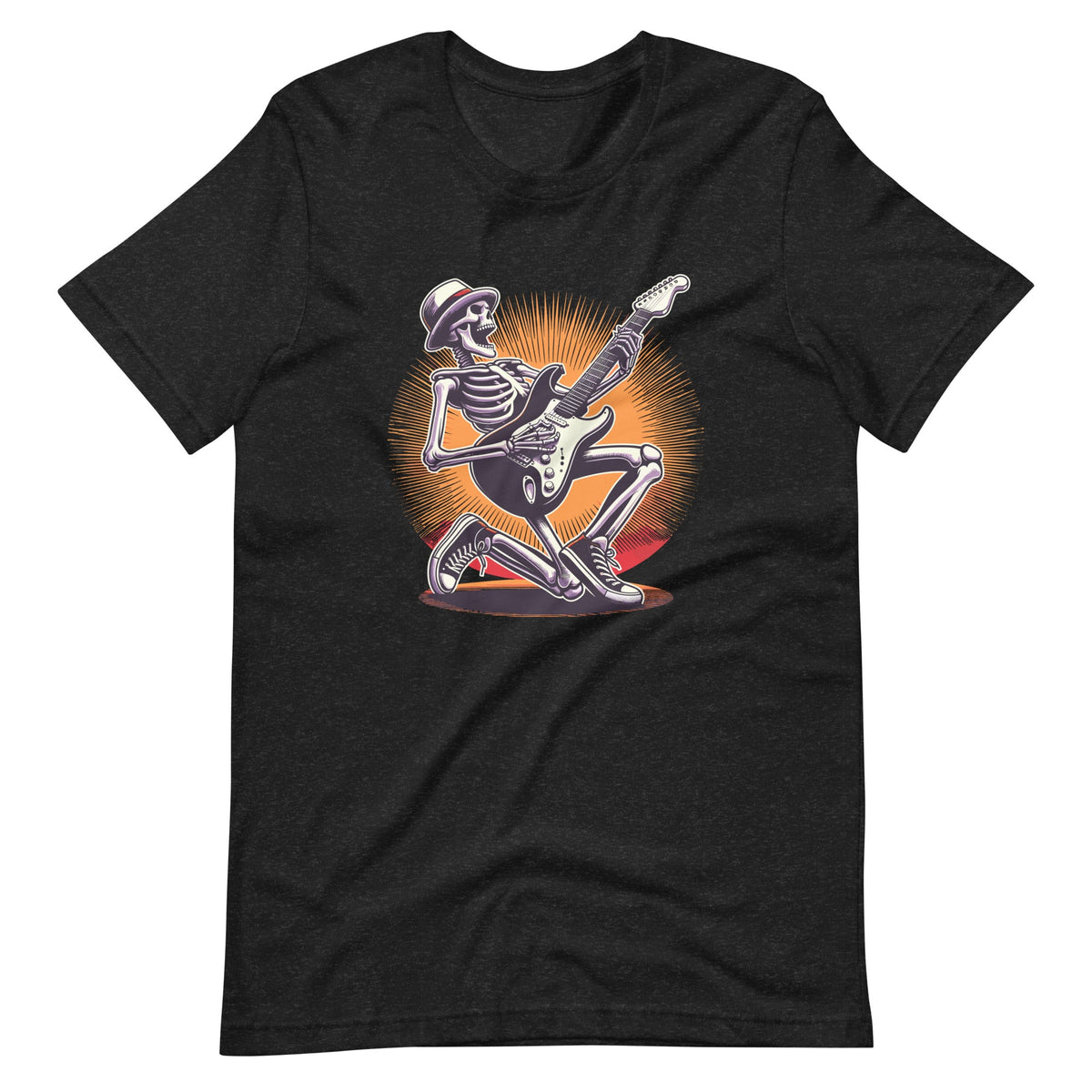 Rock And Roll Graphic Band Skeleton Playing Guitar Unisex product image 2