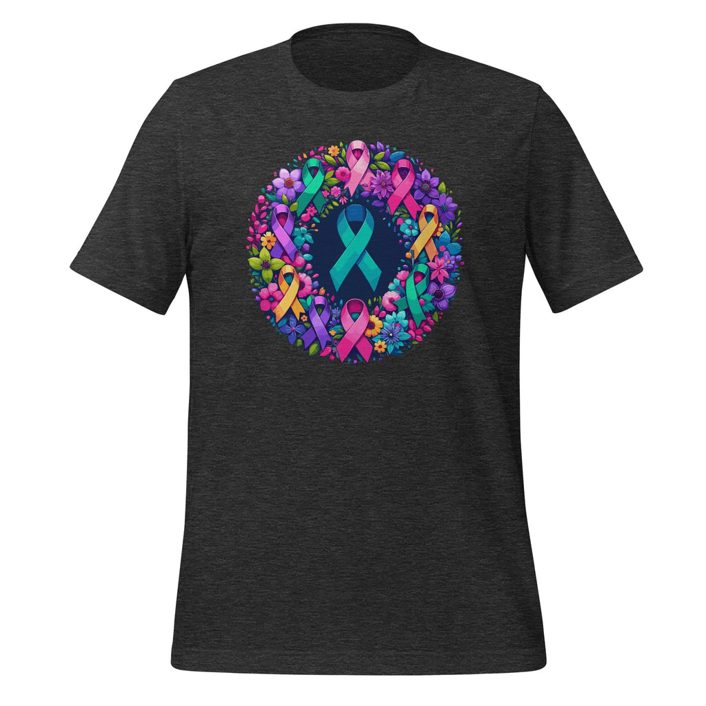 Cancer Awareness Multi-Color Ribbons Hope Wreath Unisex product image 5