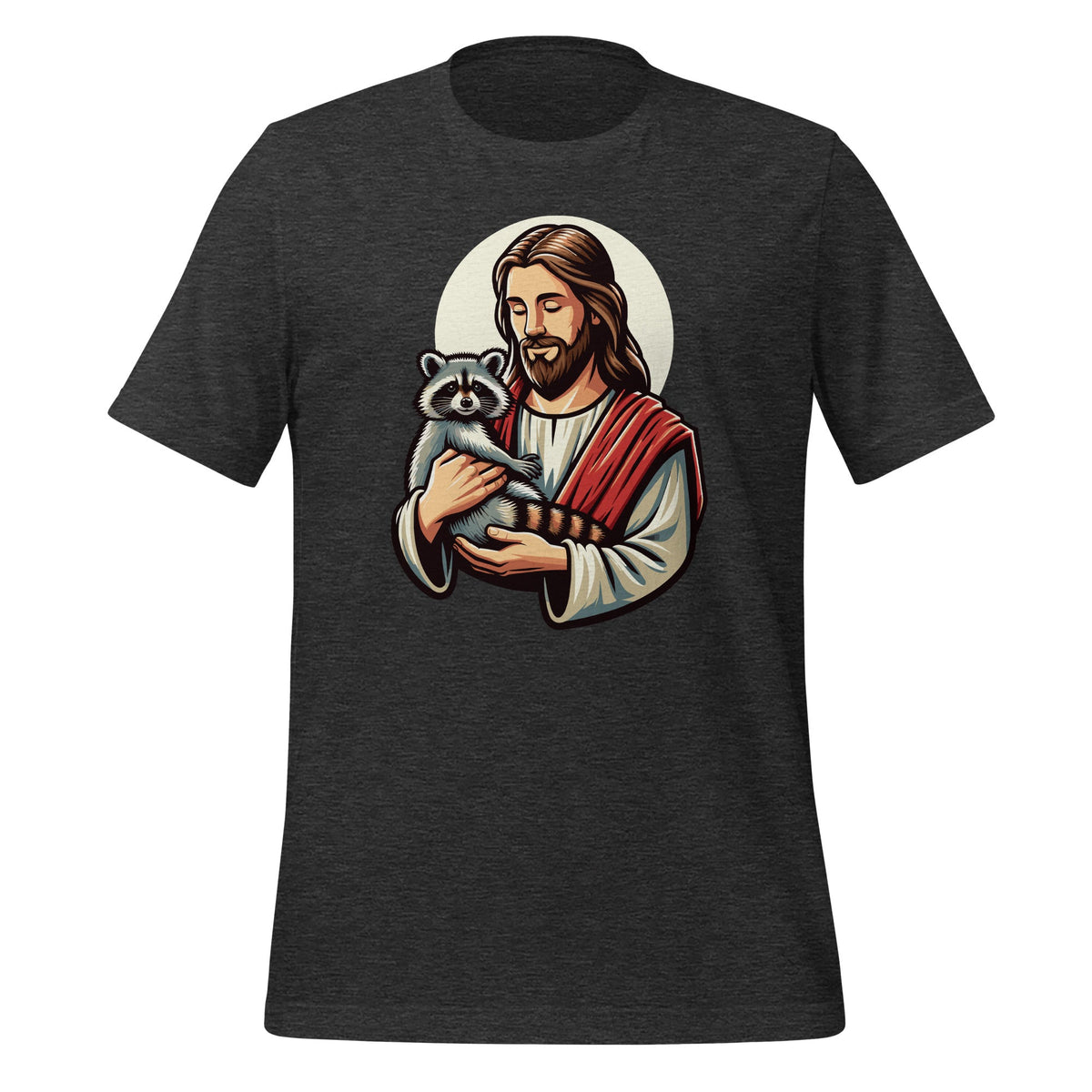 Jesus Holding A Raccoon Trash Eater Christian Unisex T-Shirt product image 5